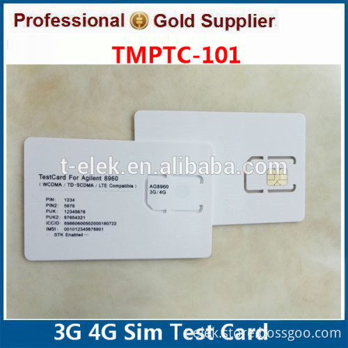 3G WCDMA Test SIM Card Stand Micro SIM Card for AG8960